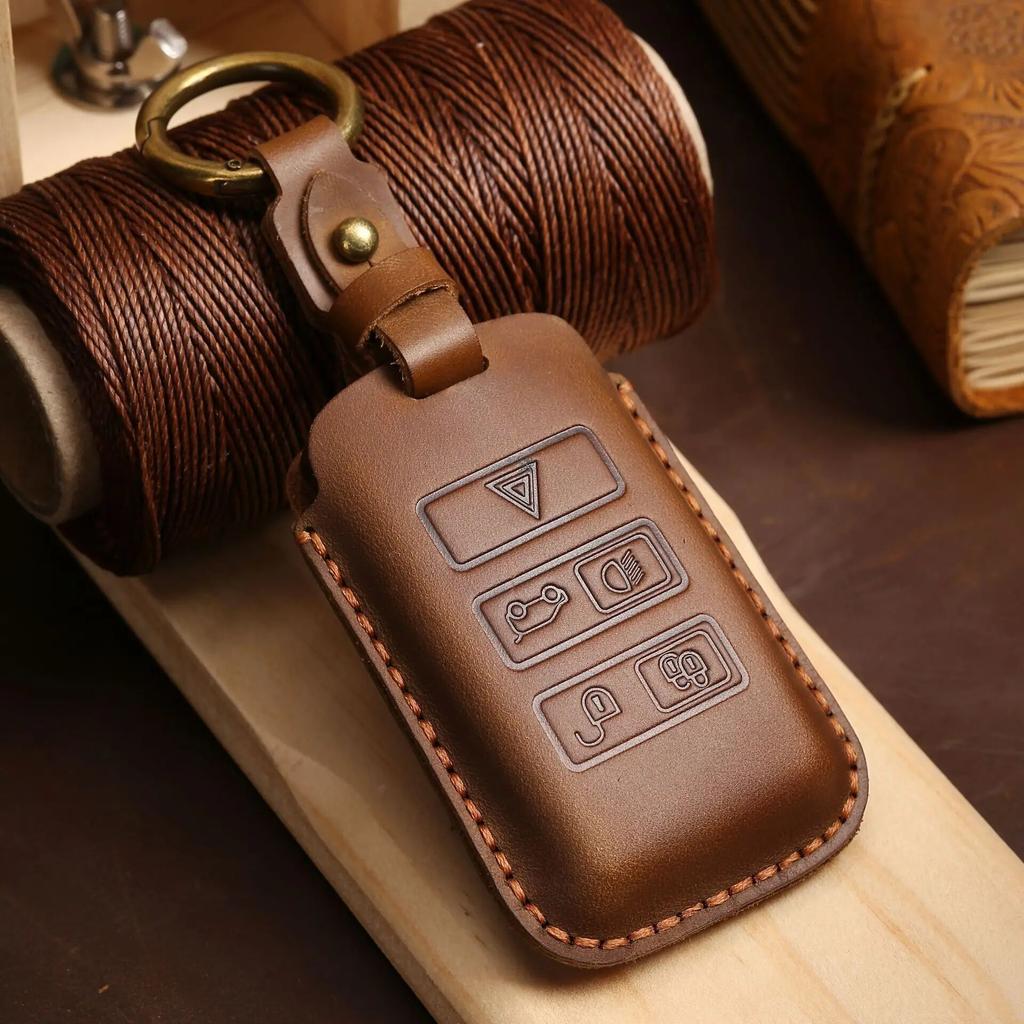 Чехол для ключей из натуральной кожи для Land Rover Range Rover Sport Discovery 3 4 Elander 2 Evoque, аксессуары