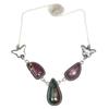 Ruby Zoisite Gemstone Mother's Day Handmade Silver Jewelry Necklace 20 In