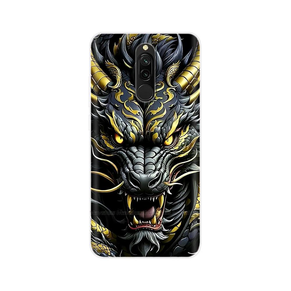 Чехол для Redmi 8 8A Pro, ТПУ Силикон, Ударопрочный, Чехол с Кошкой для Телефона, Для Redmi 8 8A 7 7A redmi7, Прозрачный, Печать, Мягкий