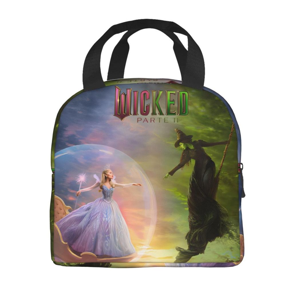 Aesthetic Wicked For Good Insulated Lunch Bag Food Container Portable Cooler Thermal Lunch Boxes For Picnic