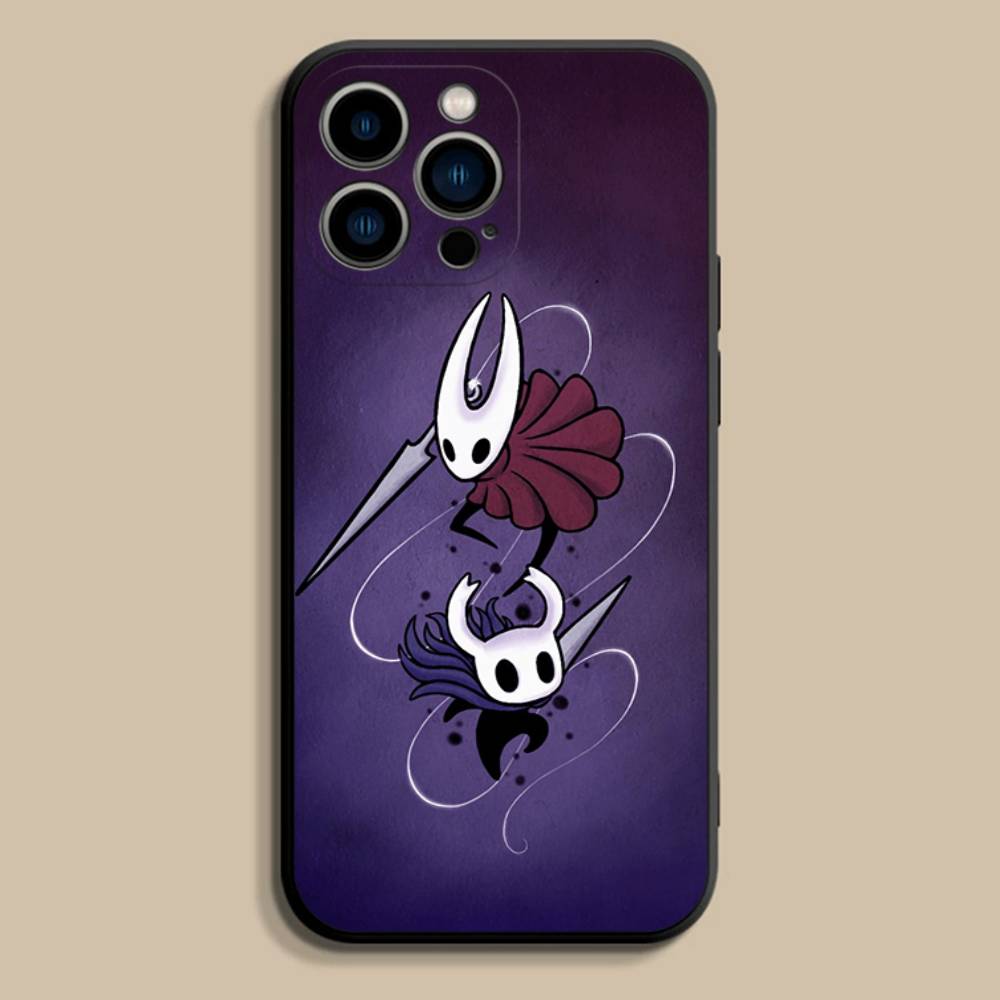 Cool H-Hollow Knight new Phone Case For iPhone 17,16,15,14,13,12,11,Pro,Max,Plus,E,SE4,Air,Mini Black Soft Cover