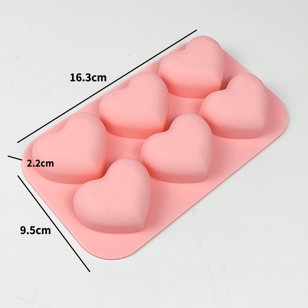 Porous Love Silicone Chocolate Baking Mold Heart Candy Jelly Ice Mould Cake Decor Soap Candle Making Tool Valentine's Day Gifts