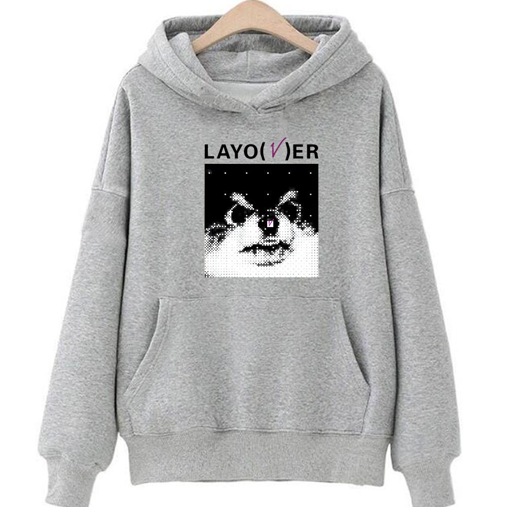 Толстовка с капюшоном V Love Me Again, модные женские толстовки с принтом Harajuku, толстовки с капюшоном унисекс, осенне-зимняя одежда, винтажный пуловер