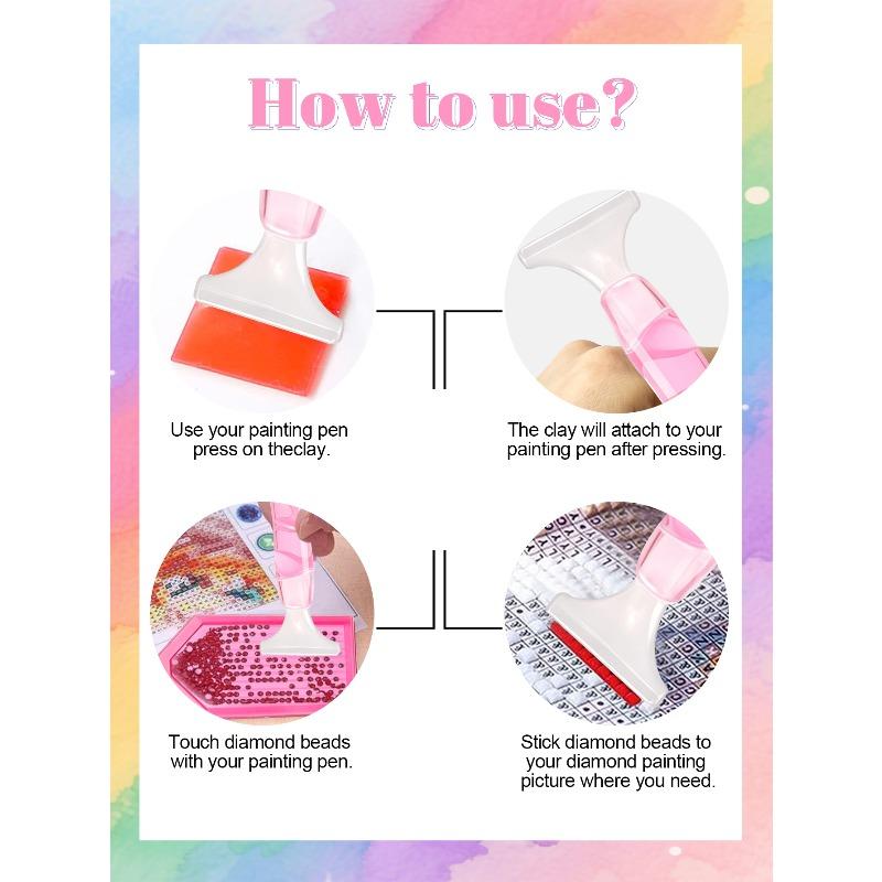 Diamond Painting Tools 5D Diamond Art Diamond Painting Tools Beginner Set Pointed Drill Pen Diamond Board Diamond Bag Diamond Painting