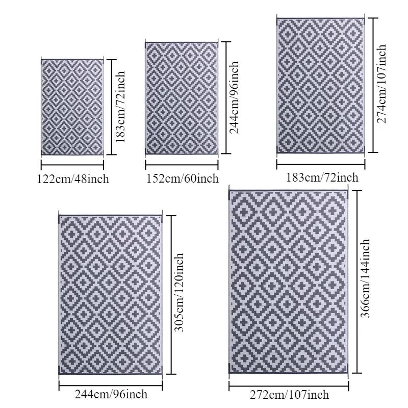 2025 PP Plastic Straw Rug Premium Carpet Stain Resistant Waterproof Home Decor Full Living Room Carpet Bedroom Bedside Rugs 1PC