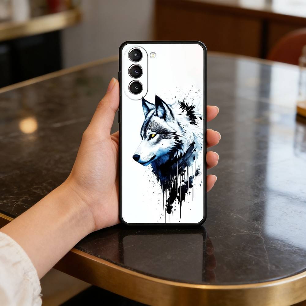 Крутой чехол W-Wolf A-Animals для Samsung Galaxy S21 S25 FE S24 S23 Ultra S20 S9 S22 Plus S10 TPU Чехол