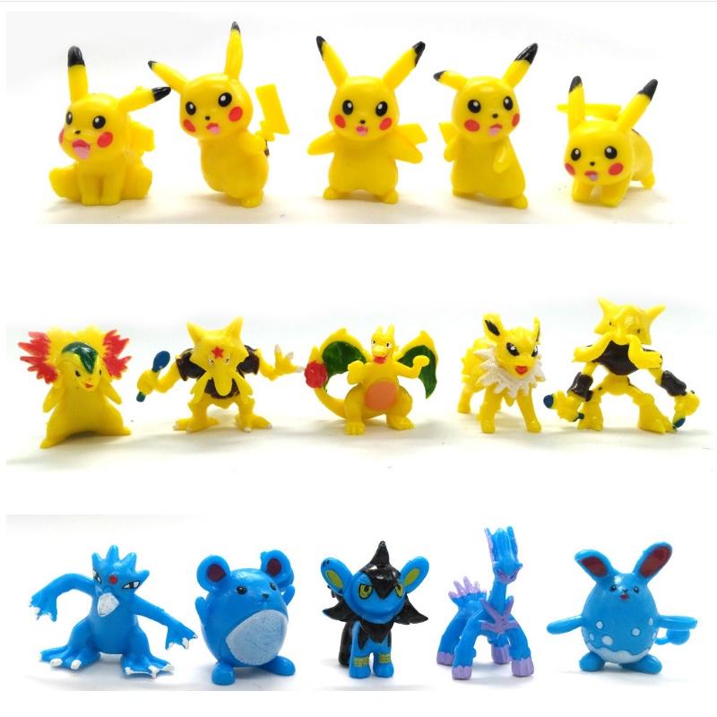 Complete 144pcs Pokemon Action Figures Set Anime Kids Gift Toys