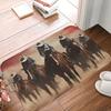 1 шт. коврик для кухни с рисунком ковбоя Дикого Запада, нескользящий коврик для двери, поп-дизайн, коврик для ванной, коврик для ванной, ковер для дома, декор для раковины, прачечной