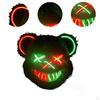 Хэллоуин Страшный Медведь Маска Смешная LED для Пасхальной Вечеринки Карнавала синий желтый