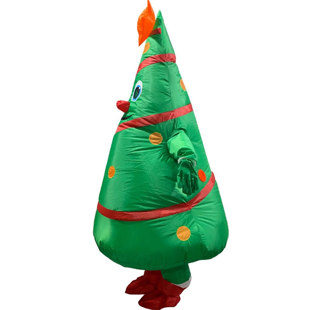 Рождественские мультяшные кукольные костюмы Воздушная модель Надувная рождественская елка Одежда Смешные наряды Реквизит