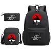 Anime Naruto Starry Sky Teen Student School Bag Three-Piece Set Men'S And Women'S Backpacks Satchel Pencil Bag