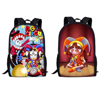 Удивительный цифровой цирковой рюкзак Pomni Jax Print Pink School Bags для девочек, сумка для детского сада, детский мультяшный рюкзак для книг, маленький Mochila