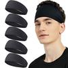 Men Women Sports Headband Sweatband Stretch Elastic Gym Fitness Running Yoga Headwrap Breathable Quick-Dry Absorbent Hair Bands