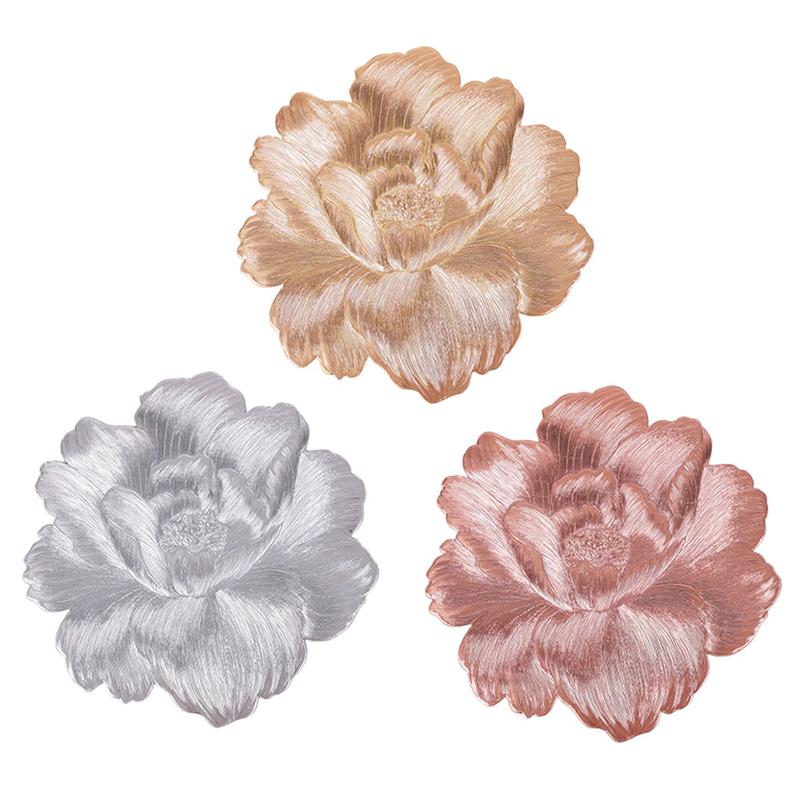 Подставка под горячее в форме цветка пиона, термостойкая и моющаяся, декоративная, термостойкая, подставка для стола, подставки, дом, вечеринка, свадьба