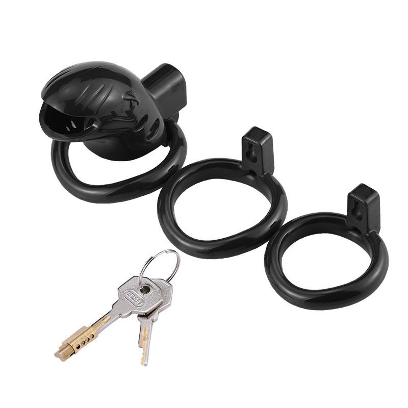 3 Size Plastic Male Chastity Device Penis Lock Cock Chastity Cage Silicone