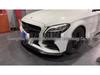Compatible with 19-21 Mercedes-Benz C-Class W205 Facelift: C-Style Carbon Fiber Front Lip.