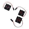 3pcs RC Motor Cooling Fan 2510 High Speed Heat Dissipation 2P Connector RC Truck Cooling Fan