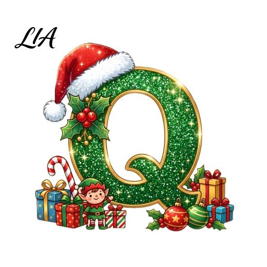 Personalized Secret Santa Present 26 Alphabet Christmas Ornament with Hat Elf Design, Acrylic Initial for Xmas Hanging Decor Tree Mantel And
