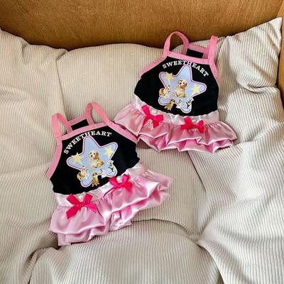 Собака кошка общая юбка весна и лето легкая одежда для питомцев дышащая юбка на подтяжках одежда от выпадения шерсти солнцезащитная одежда