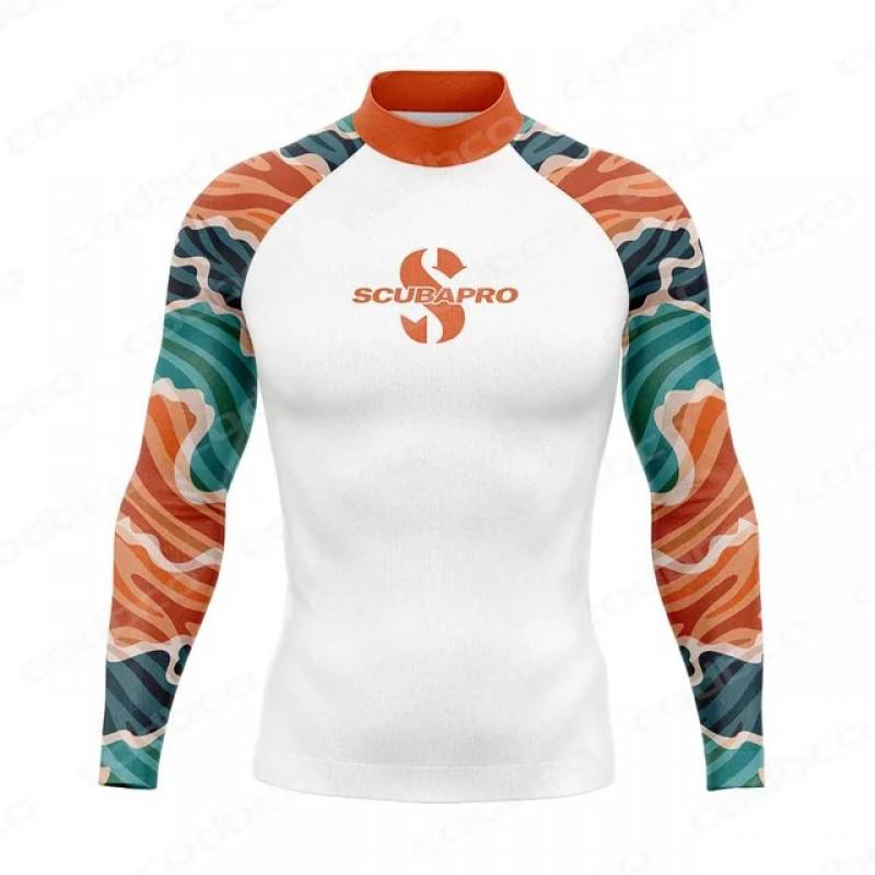 SCUBA Long Sleeve Rash Guard UPF50 Sun Protection Diving Suit Surfing Swimming