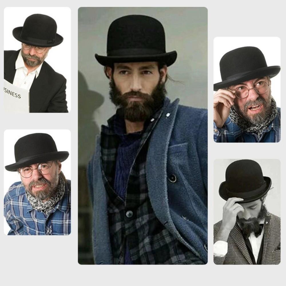 Однотонная шляпа волшебника с широкими полями, шляпа джентльмена, новая джазовая кепка, для мужчин и женщин