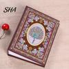 Traditional Pattern Album Photo Album, Laminated Sleeve Page Refillable Mini Picture Holder, Vintage Ethnic Style Memory Storage Book for Travel