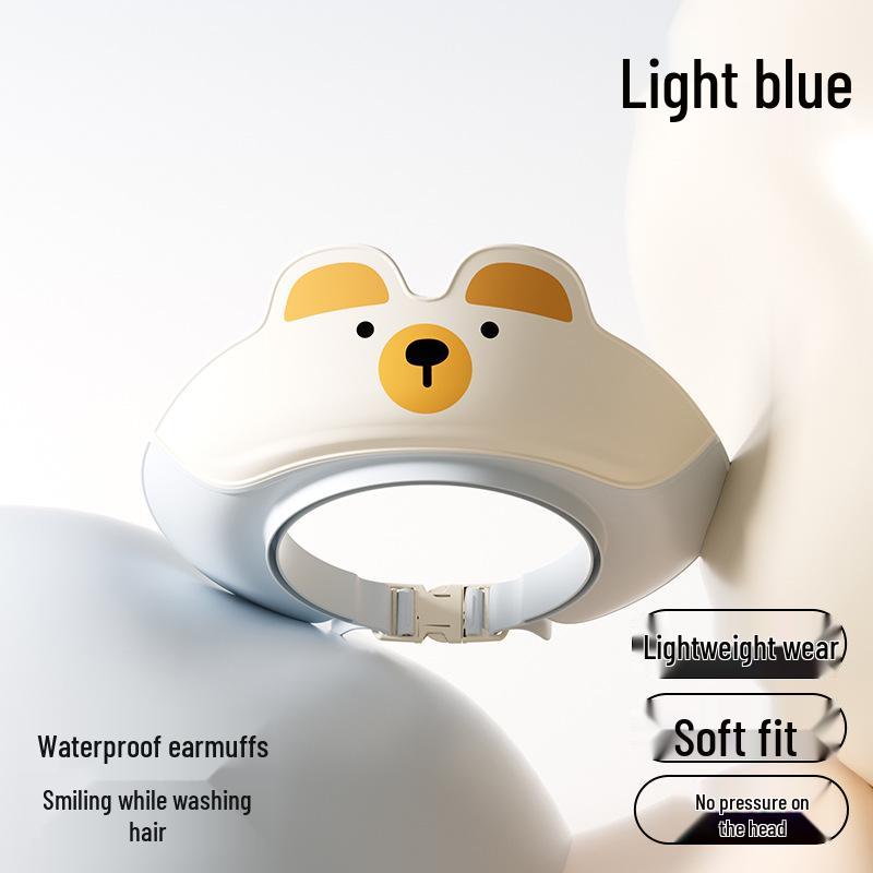 Waterproof Baby Shampoo Cap with Ear Protection - Cartoon Bath Hat for Children