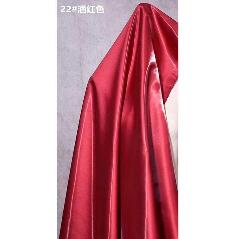 Multi-Color Reflective Fabric Liquid Satin Glossy for Clothes Dresses Diy Hanfu Sewing Designer Smooth Silky Cloth Drape Summer