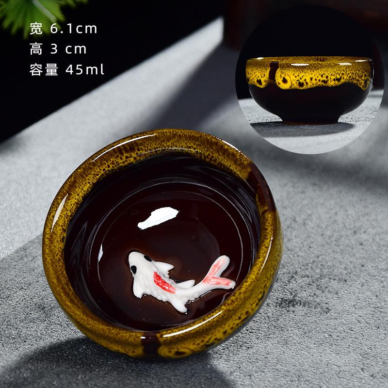 Чашка для чая с эффектом кракелюра льда, керамический набор для чая Кунг-фу, мастерская одиночная чашка, посуда для чаепития, винтажная посуда для чая с эффектом печной глазури, аксессуары, подарки