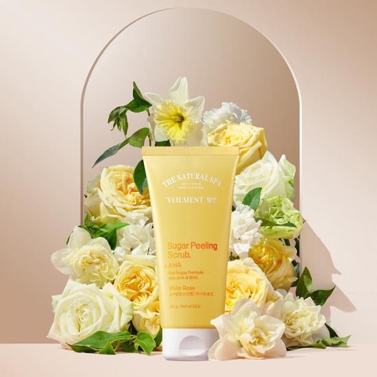 VEILMENT Сахарный пилинг-скраб 250 г+250 г Специальный 2 вида Выберите 1 (Белая роза/Черная роза)