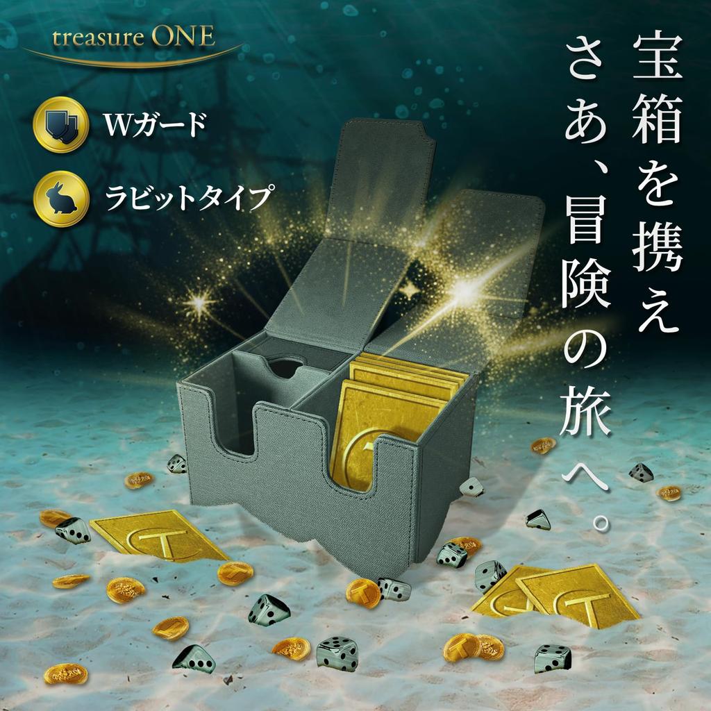 Treasure ONE Calm Design One Piece Deck Case Чехол для коллекционных карточек Разделитель для коллекционных карточек Держатель для игральных костей Большая емкость Серый Черный