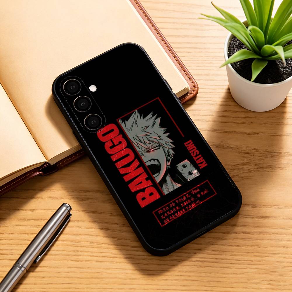 Чехол для телефона My H-Hero Academia K-Katsuki B-Bakugo для Samsung Galaxy A73,A72,A71,A70,A53,A52,A51, Мягкий силиконовый черный чехол