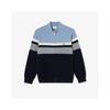 Men S High Neck Color Block Cardigan Ah701e 54n 166