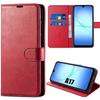 Protective Case - BOOLING - for Samsung Galaxy A17 5G/4G - Red Synthetic Leather with Card Holder
