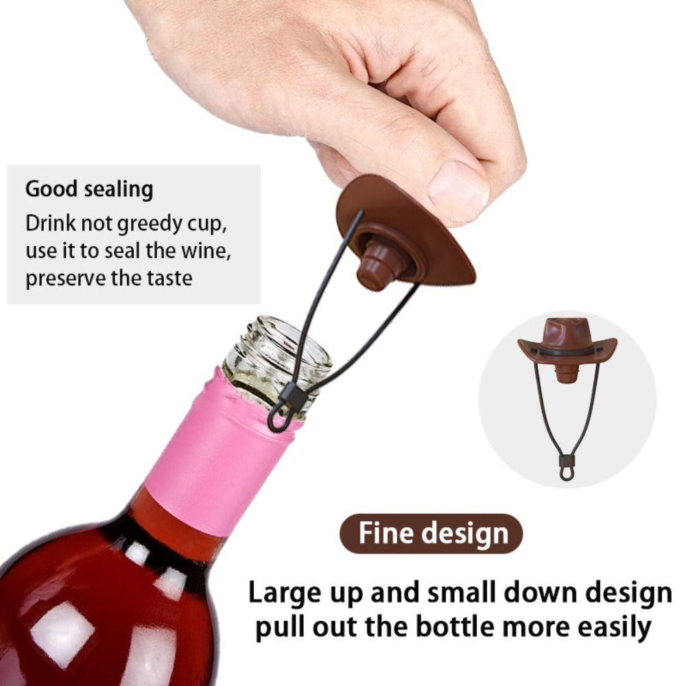 Silicone Wine Bottle Stopper Reusable Sealer Plug Funny Wine Bottle Cap Bar Kitchen Supplies