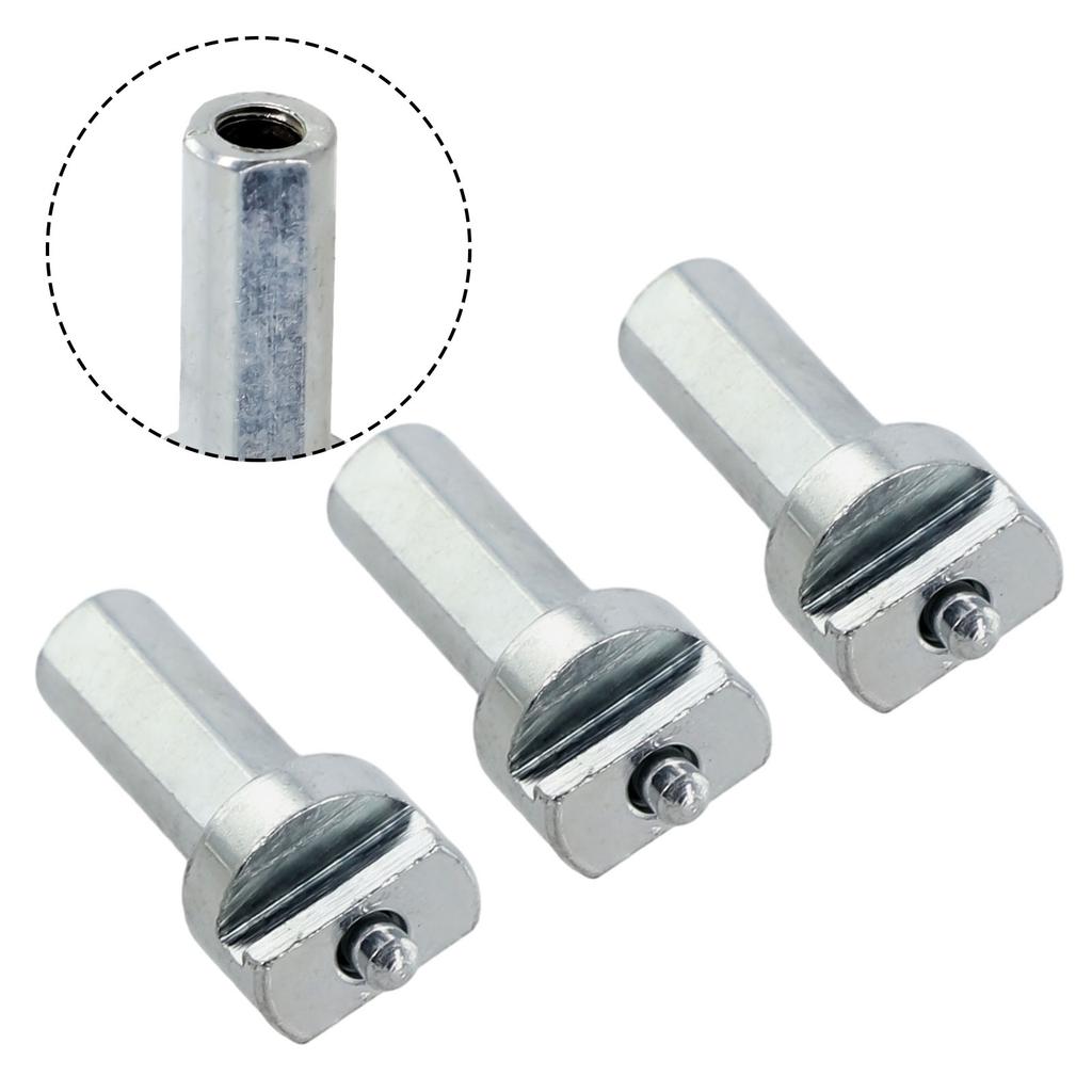 Electric Drill Adapter for Sewer Spring Pipe Cleaning Tool Galvanized Carbon Steel Connector for Dredge and Pipe Maintenance