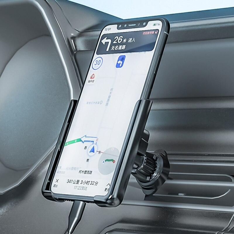 Автомобильный держатель телефона, вращающаяся на 360° подставка для мобильного телефона, универсальный гравитационный автомобильный держатель телефона в автомобиле, зажим для вентиляционного отверстия, поддержка GPS