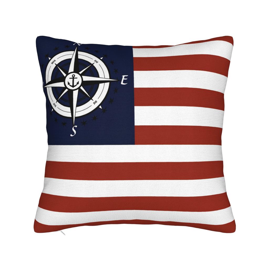 Nordic Dark Blue Nautical Collection Pillow Cover Custom Cushion Cover Funny Pillow Case For Living Room Chair