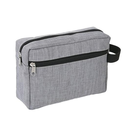 Portable Toiletry Bag Oxford Fabric Makeup Bag with Side Handle Large Capacity Cosmetic Pouch for Weekender Travel Business Trip