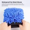 Перчатки из синели для автомойки, двухсторонняя чистка, удаление пятен, хорошая долговечность, идеальный инструмент для чистки автомобиля