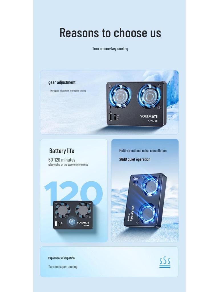 Охладитель для камеры 7Artisans CR02Pro для ZV-E1, A6700, A7C2, ZV-E10, ZV-1, серии A7