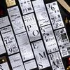 Retro English Poem Decal Stickers for DIY Journal Collage Decoration - 6 Styles