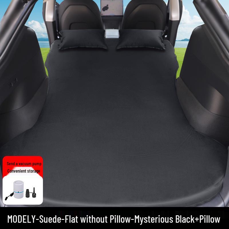Inflatable-Free Car Mattress for Tesla Model Y/3: Rear Trunk Travel Bed for Camping