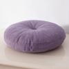 Degrees of Comfort Meditation Floor Pillow- Solid Color Round Cotton Linen Cushion Tatami Soft Seat Cushion for Home Bedroom Living Room