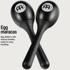 MEINL Percussion Plastic Egg Maracas (Pair) in Black (PEMBK)