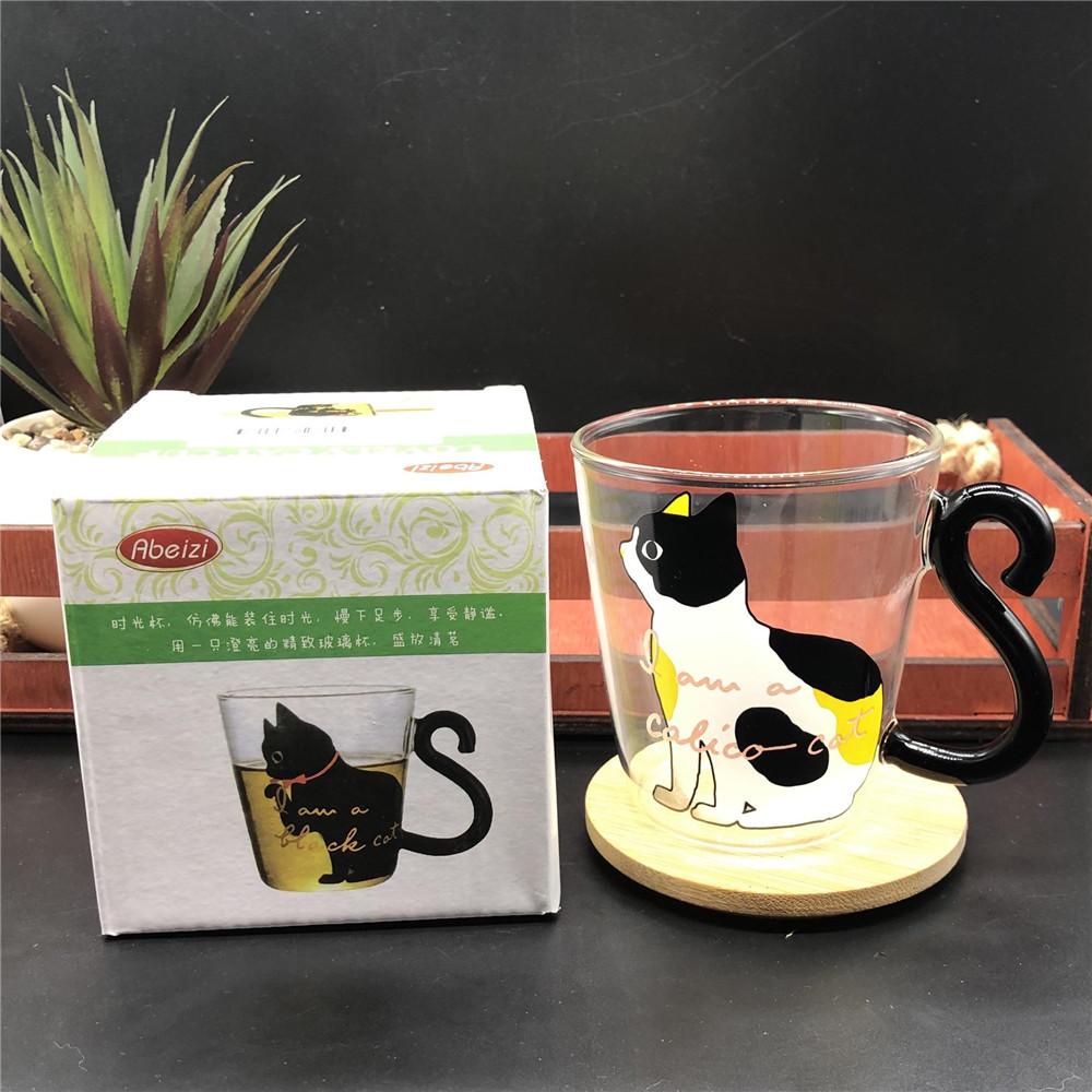 Настоящий выстрел, кофе, молоко, чай, стеклянная чашка для воды, мультяшная креативная милая кружка с котом, красное вино, пиво, бокалы для шампанского, детская бутылка, многоразовая