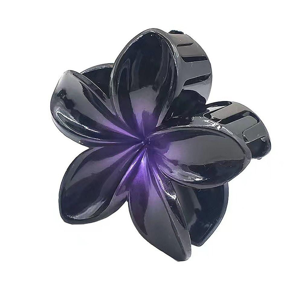 Pearlescent Hair Claw Flower Shape Hair Clips Sweet Flower Hair Clip Girls