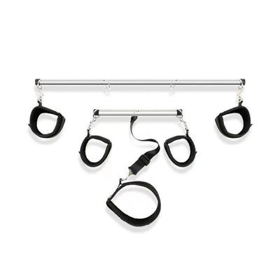 Секс-игрушки Spreader Bar с наборами для фиксации запястья, лодыжки, шеи, воротника, регулируемые наручники