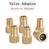 Tire Transfer Gas Nozzle Road Bike Presta To Schrader Pump Convert Bicycle Punp Tube Valve Adapter