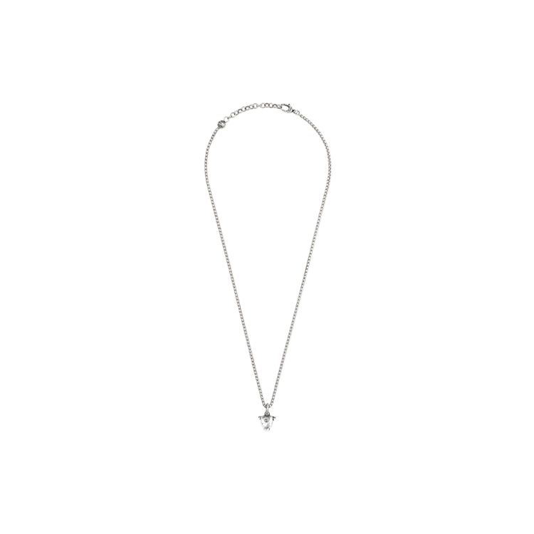Gucci Bull Head Pendant Shiny 925 Silver Necklace Unisex necklace 524086-J8400-0811